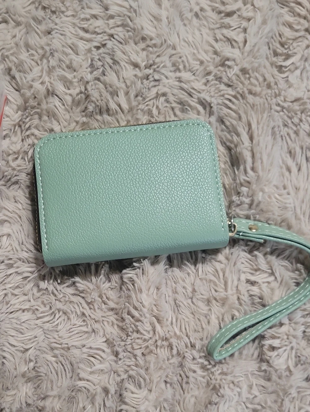 Mint Green Structured Top-Handle Satchel Bag with Scarf Accent